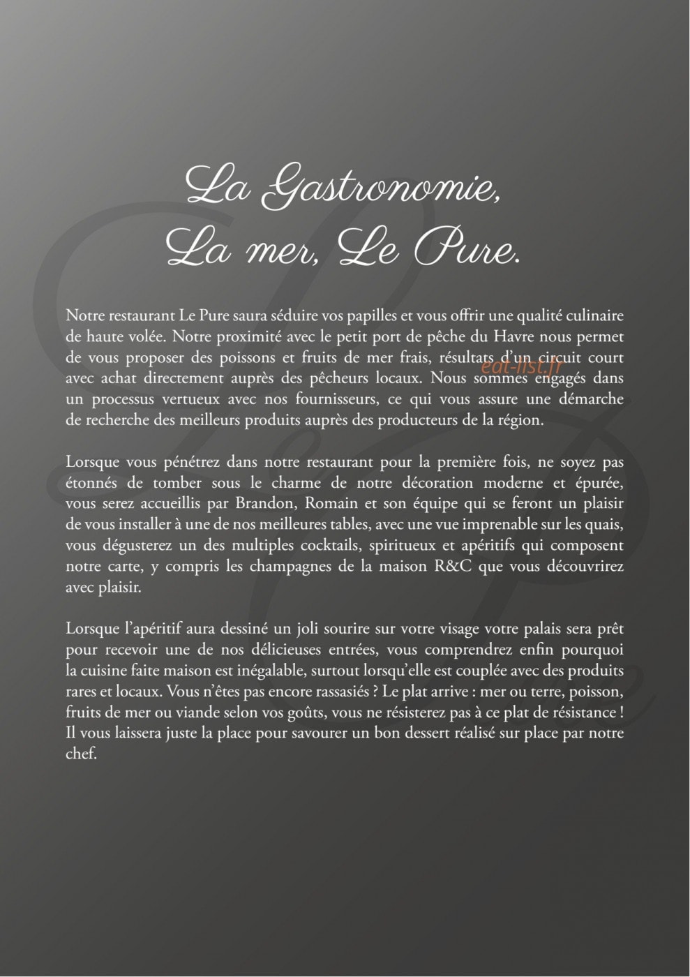 Le pure — carte page 1