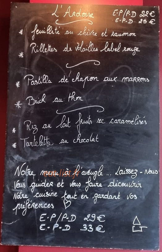 Le Quint'& sens — carte page 1