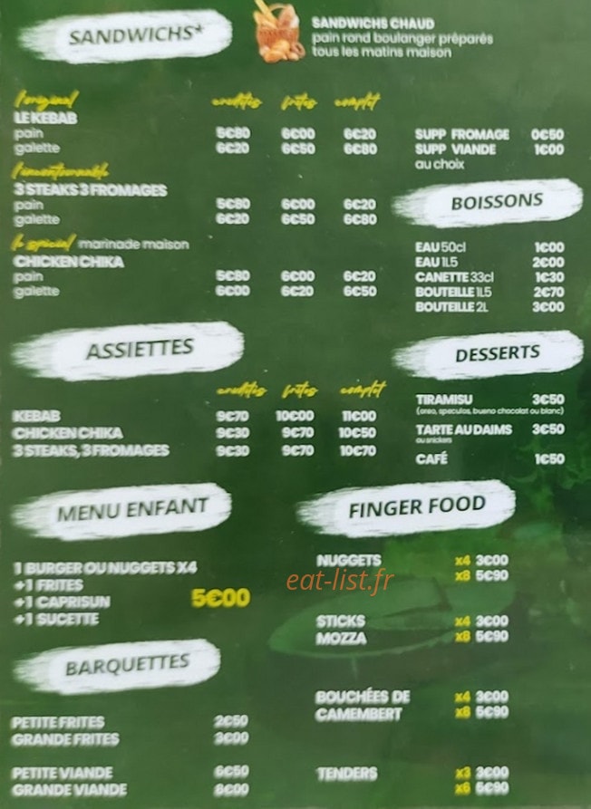 Le Special des Docks — carte page 2