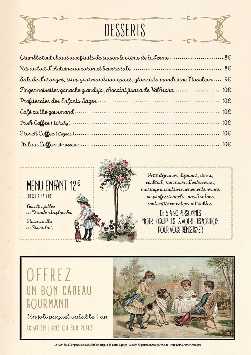 Les enfants sages — carte page 3
