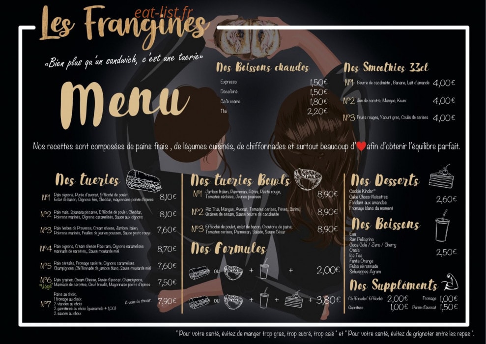 Les Frangines — carte page 1