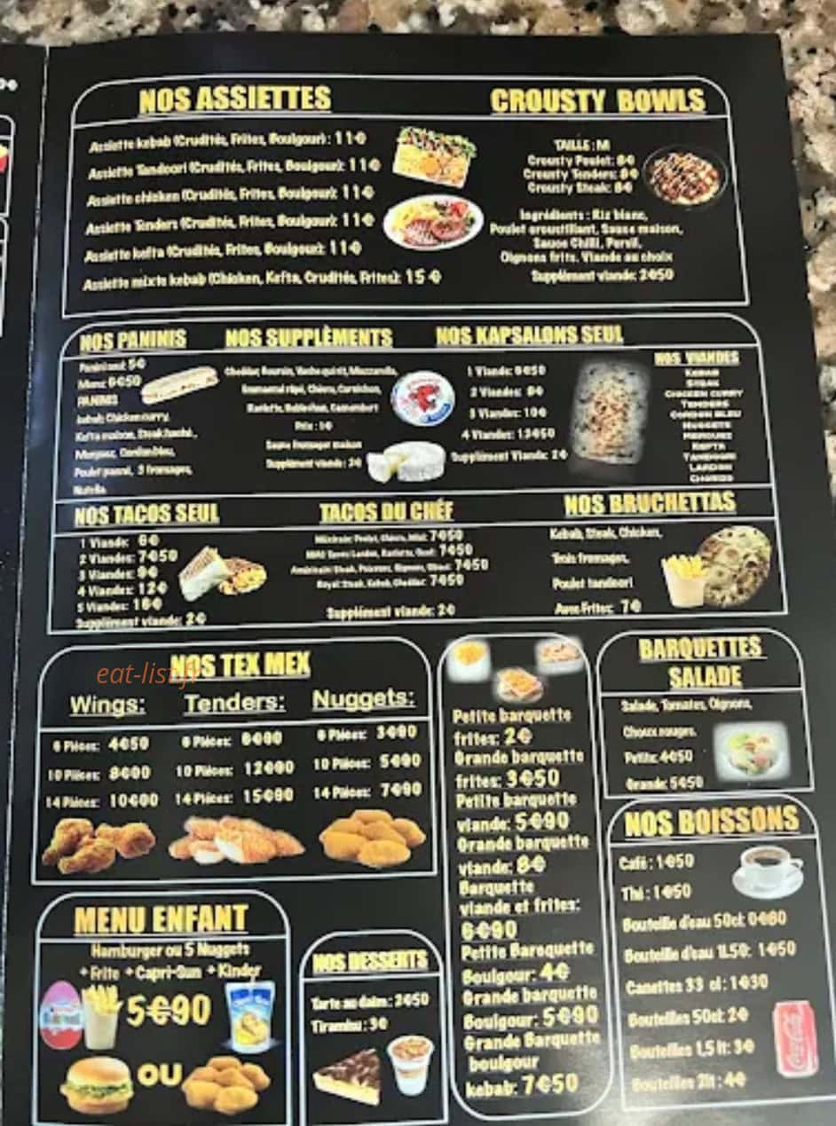 Mac fast food — carte page 2