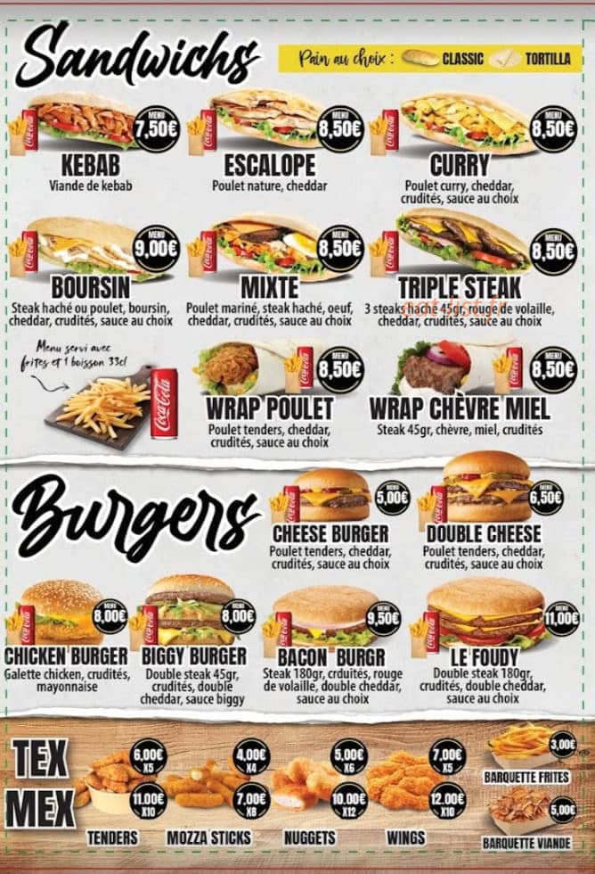 Mister Food — carte page 2