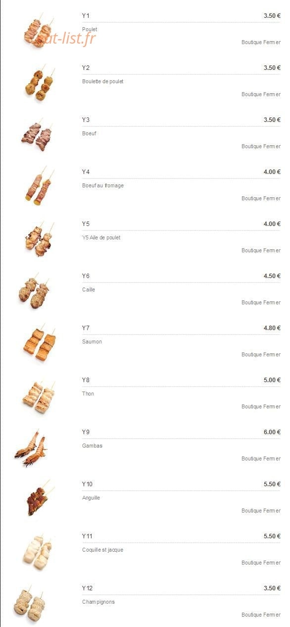 Miyaki — carte page 8