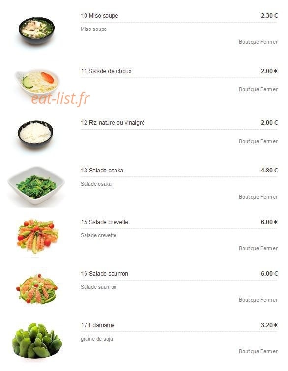 Miyaki — carte page 7