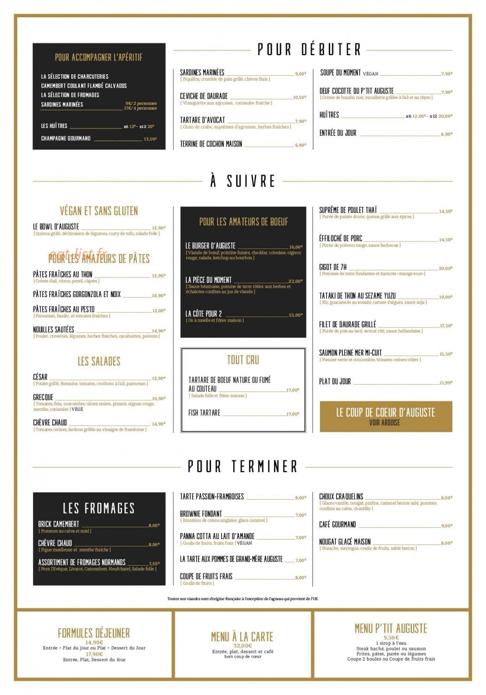 Monsieur Auguste — carte page 2