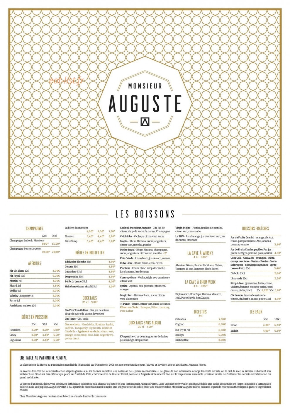Monsieur Auguste — carte page 1