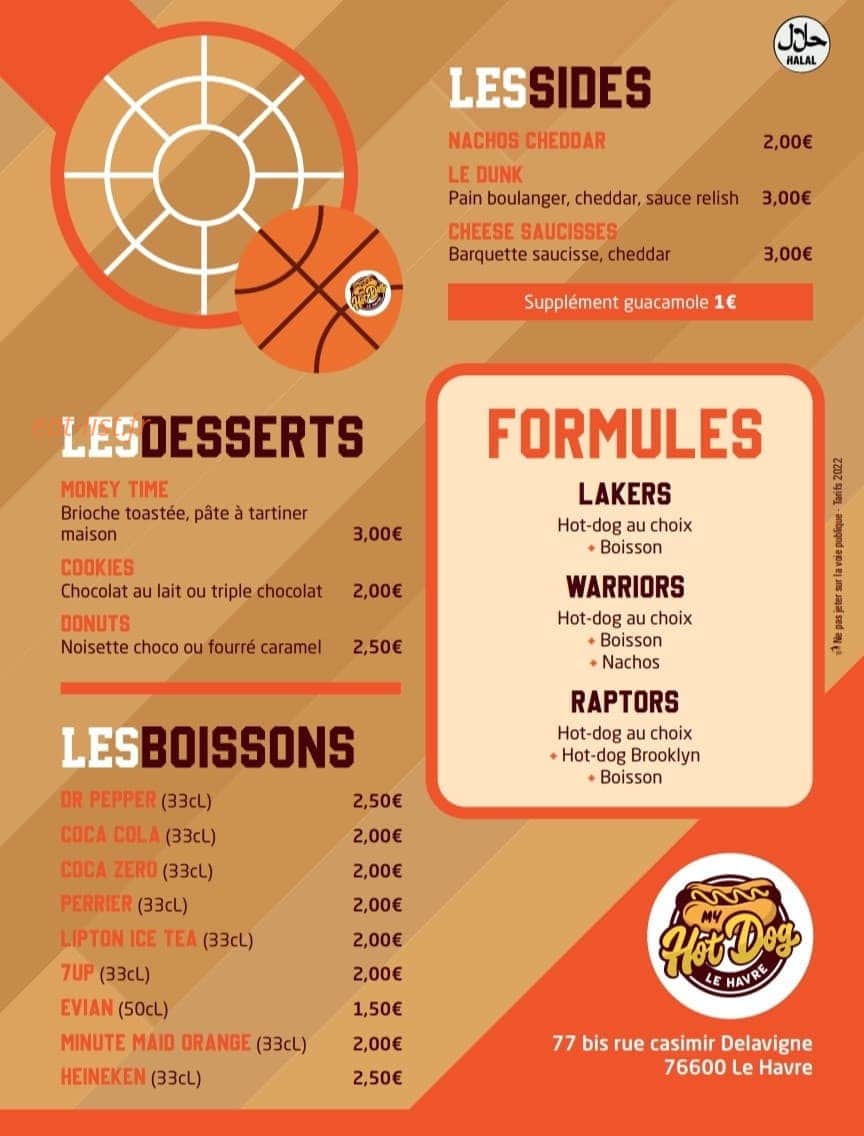 My Hot Dog — carte page 2