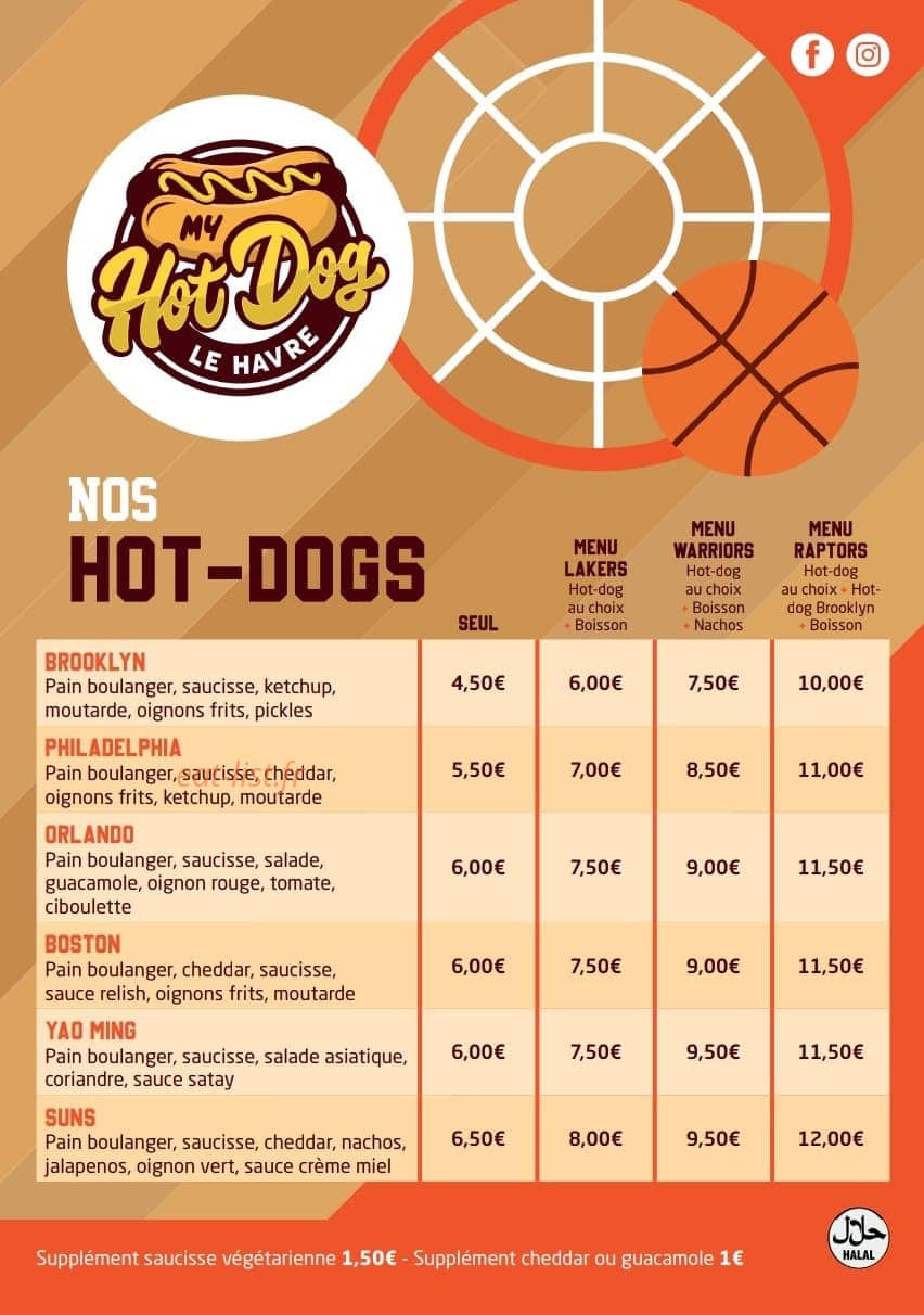 My Hot Dog — carte page 1