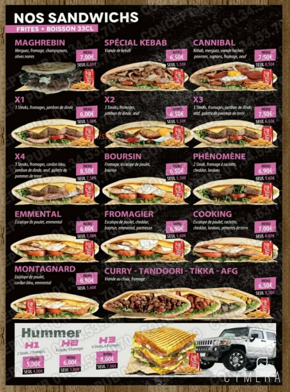 O'Cooking — carte page 2