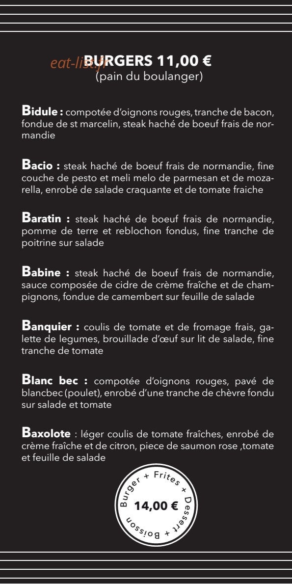 O' Plan B — carte page 2