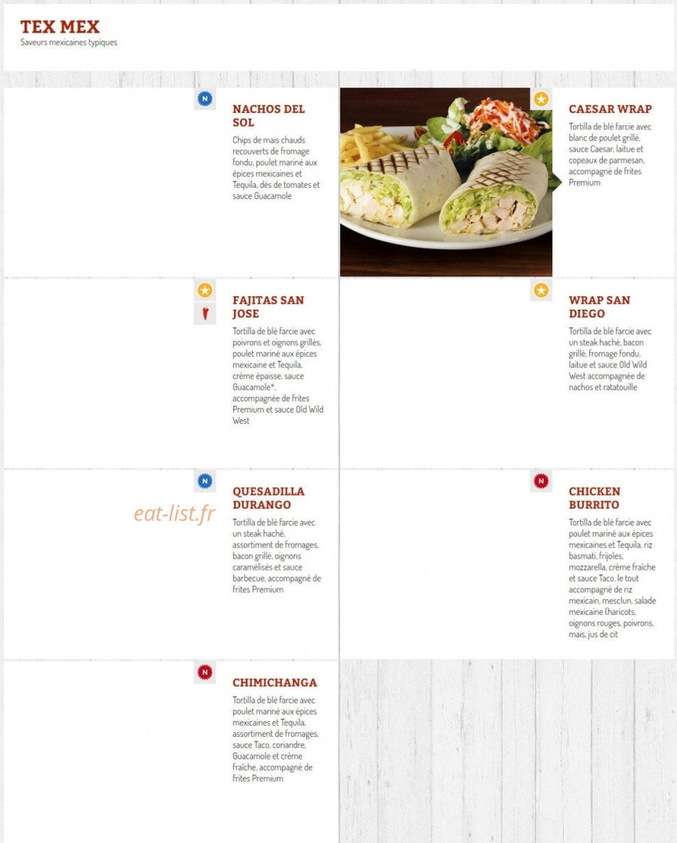 Old wild west — carte page 6
