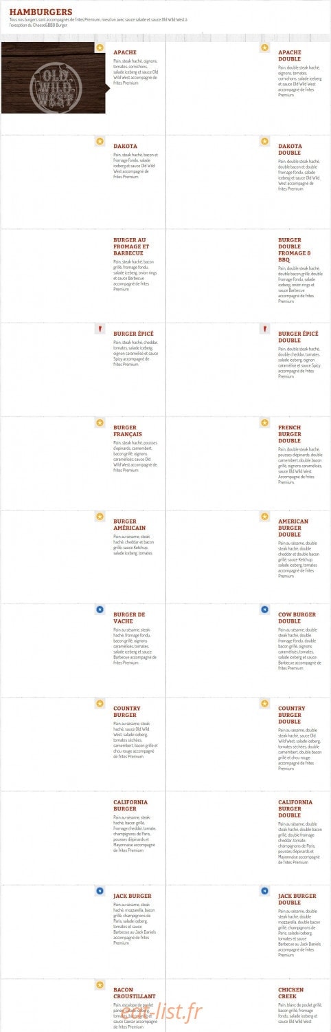 Old wild west — carte page 5