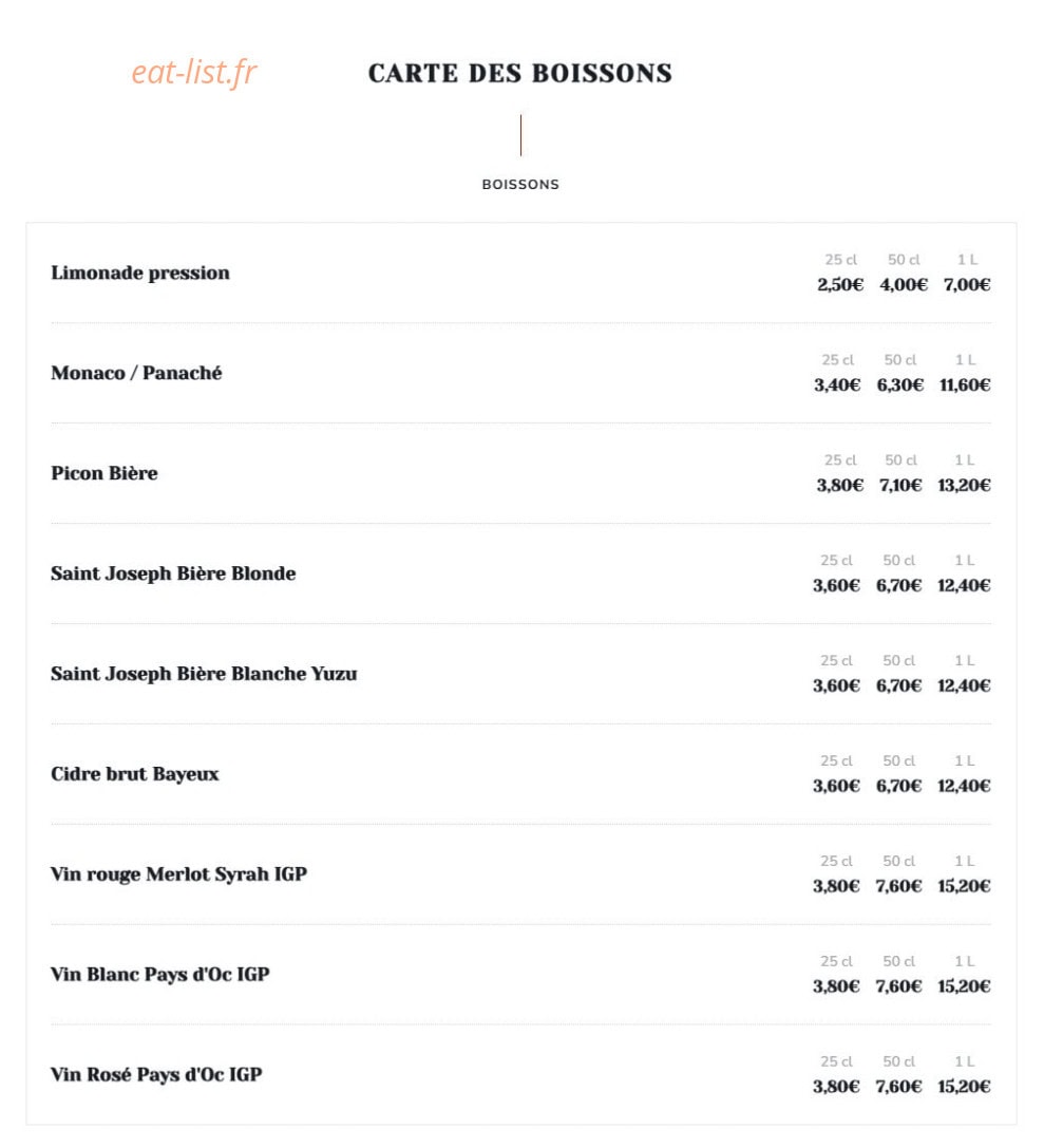 P'tit Bouillon — carte page 2