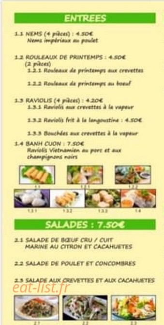 Pho Viet — carte page 2