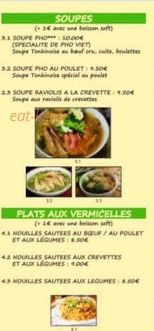Pho Viet — carte page 3