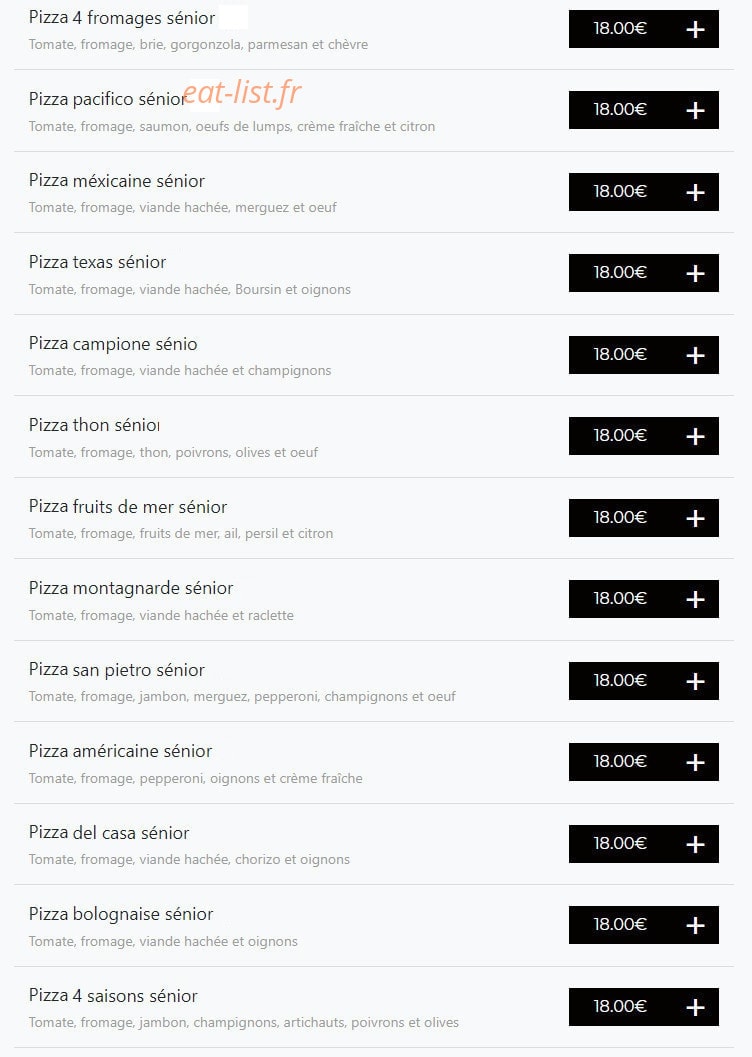 Pizza Capri — carte page 3