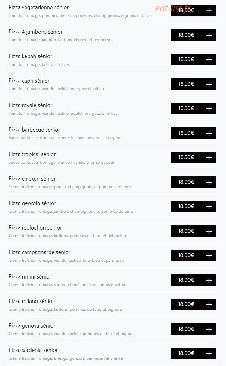 Pizza Capri — carte page 4