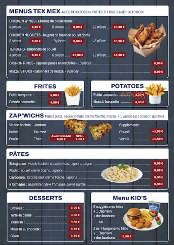 Pizza Resto — carte page 2