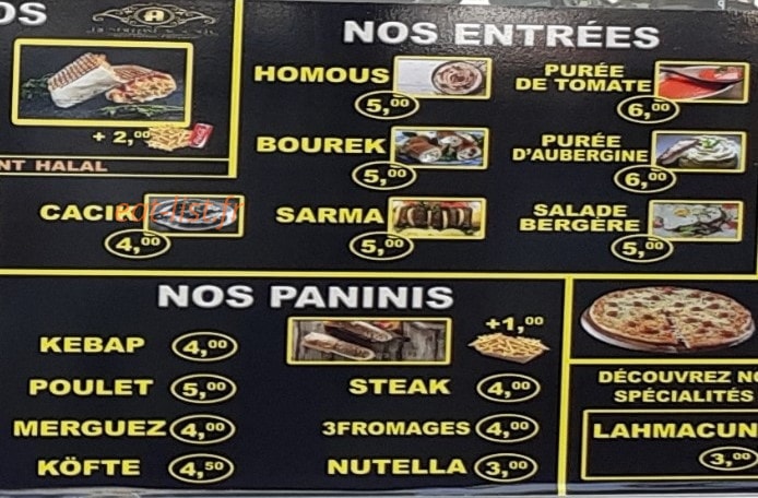 Restaurant Agora — carte page 5
