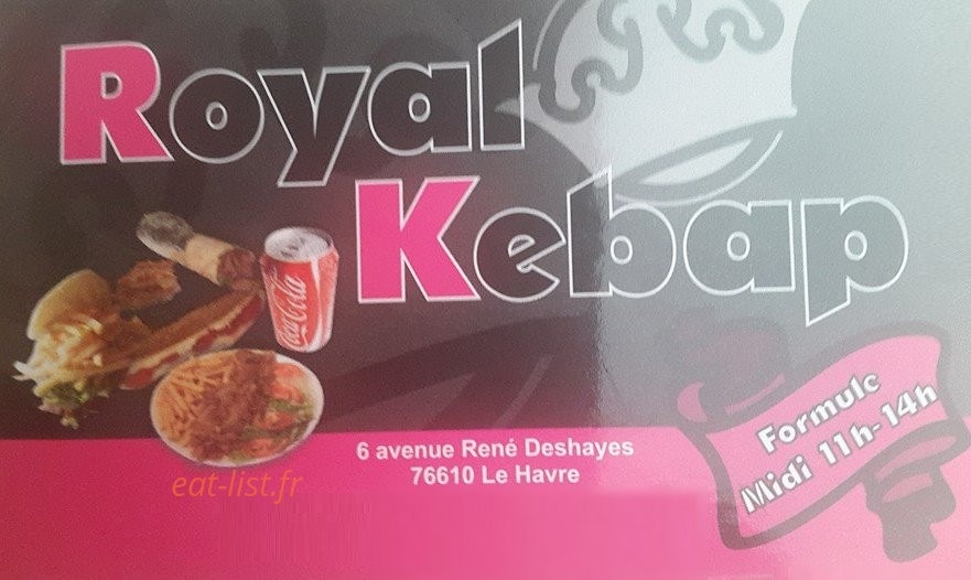 Royal Kebap — carte page 1