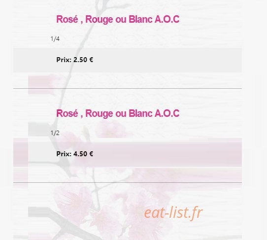 Sakura Sushi — carte page 21