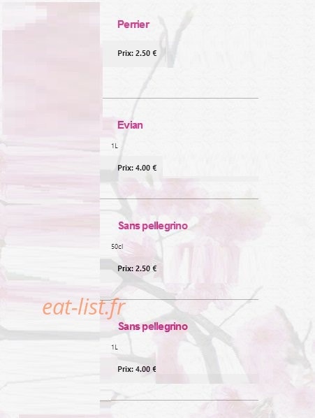 Sakura Sushi — carte page 23