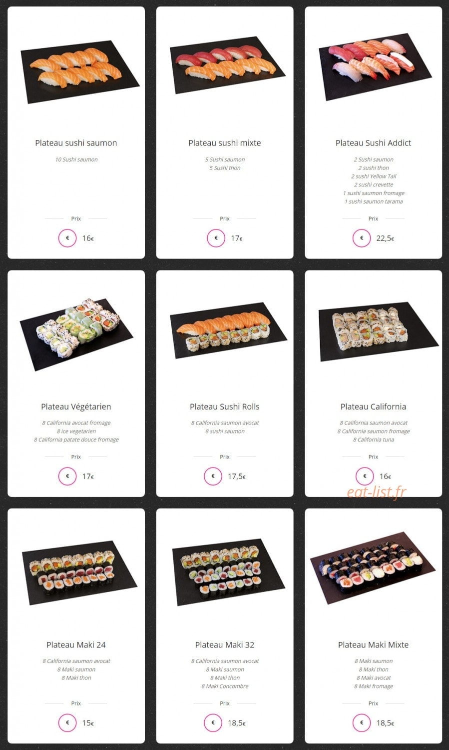 Sushi Makers — carte page 2