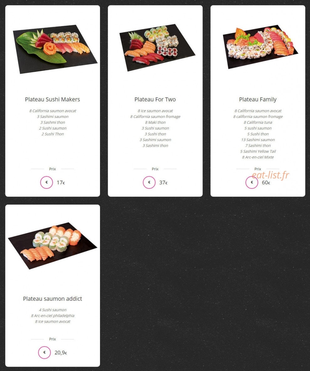 Sushi Makers — carte page 3