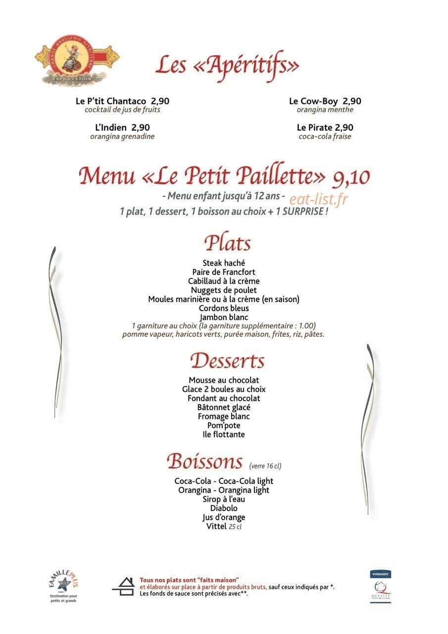Taverne Paillette — carte page 7