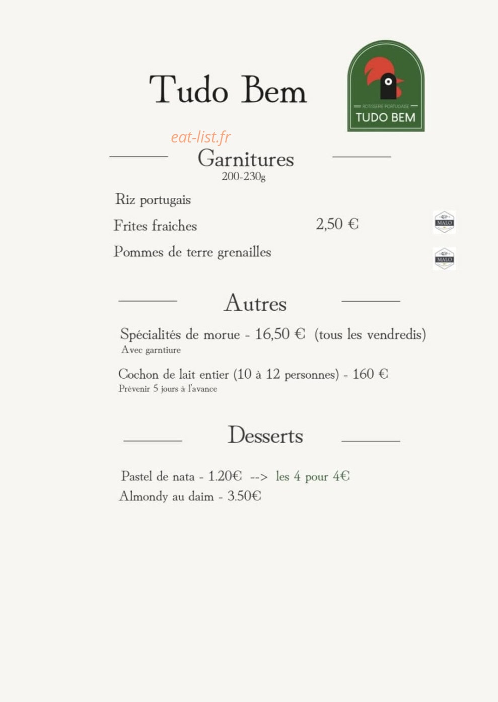 Tudo Bem — carte page 2