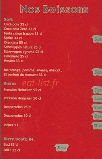 Whoopies diner — carte page 3