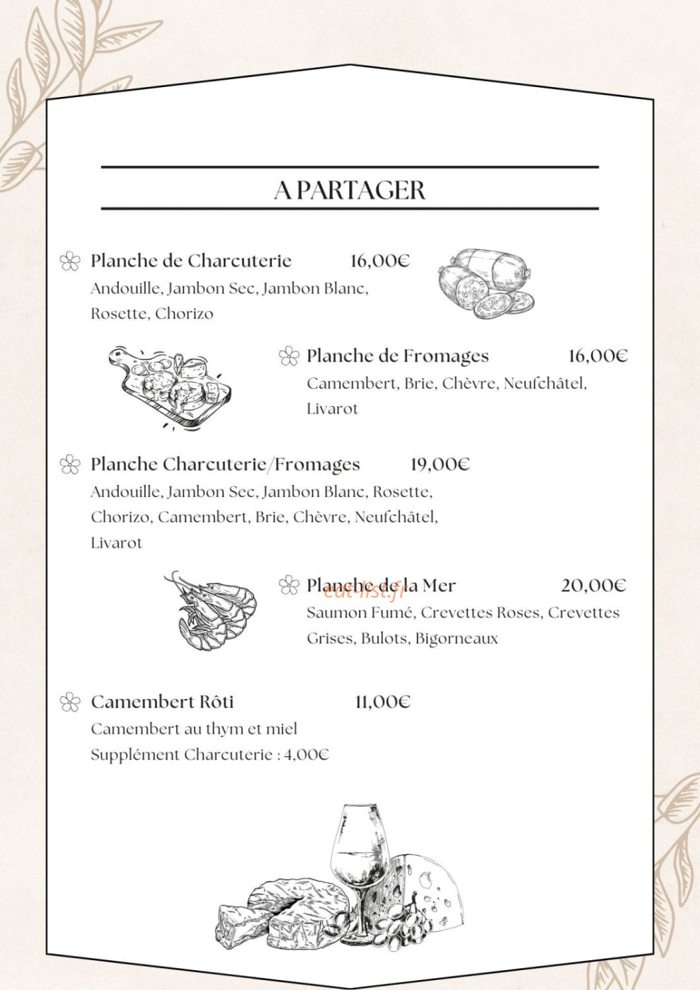 Le Jardin Enchanté — carte page 2