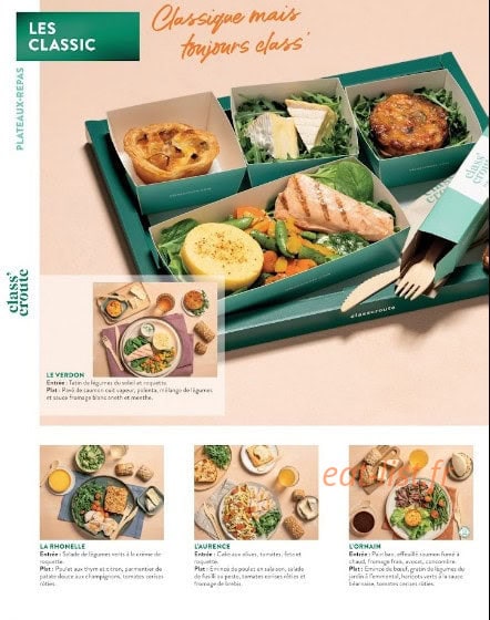 Class'croute — carte page 1