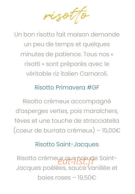 Il Ristorante — carte page 12