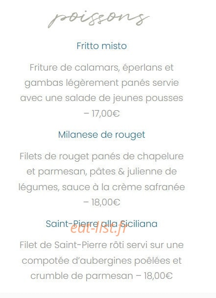 Il Ristorante — carte page 13