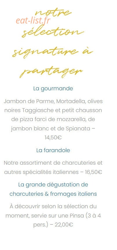 Il Ristorante — carte page 3