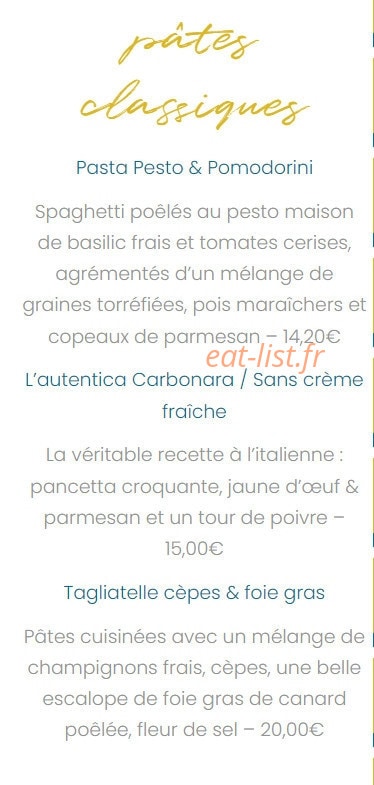 Il Ristorante — carte page 9