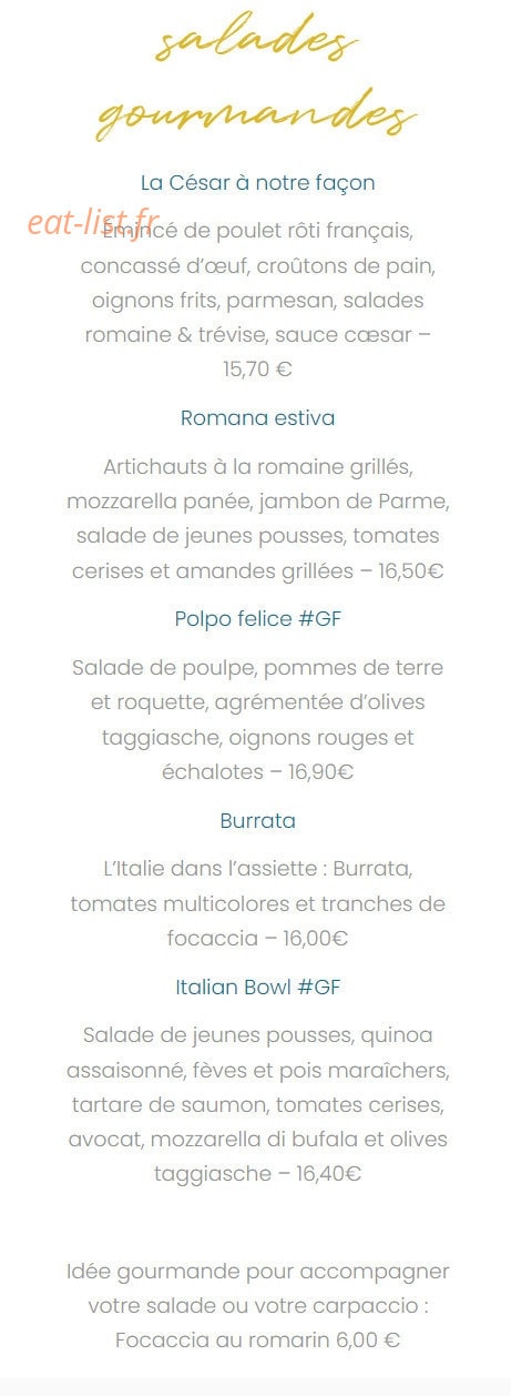 Il Ristorante — carte page 4