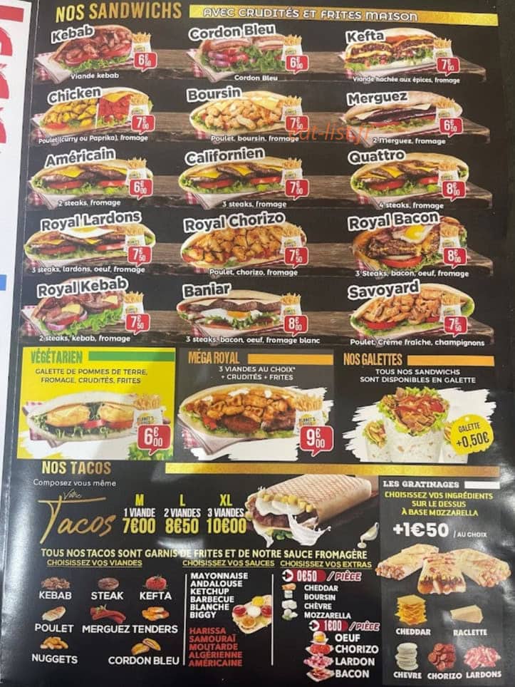 Planet's food 76 — carte page 2