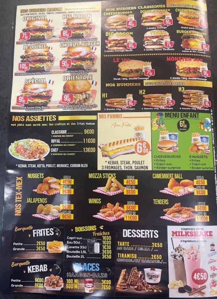 Planet's food 76 — carte page 3