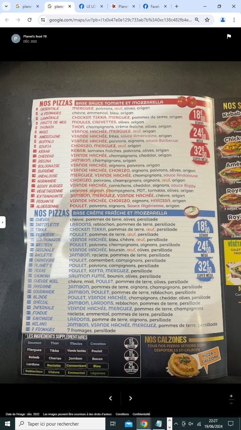 Planet's food 76 — carte page 4