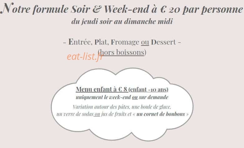 Le Relais Saint-Hubert — carte page 2