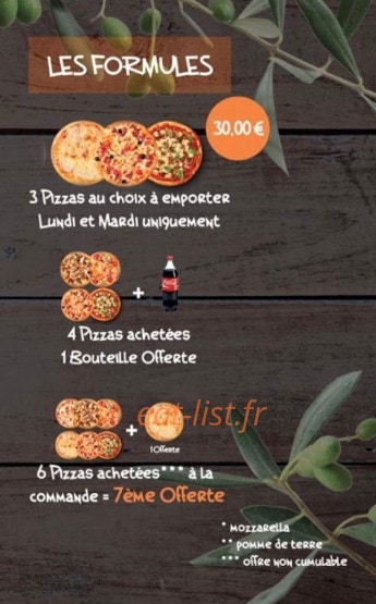 La Cabane à Pizza — carte page 4