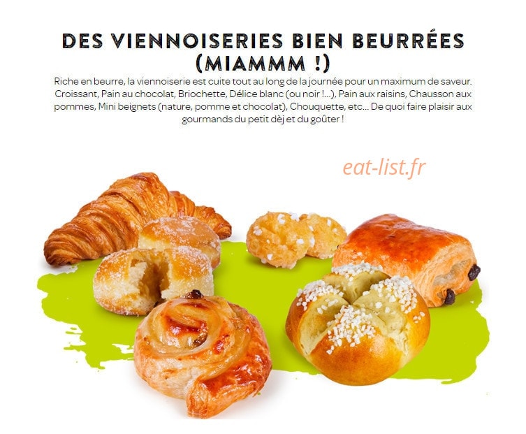 Carte et menu de Boulangerie Ange à Gonfreville l'Orcher — Les viennoiseries
