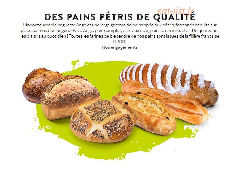 Carte et menu de Boulangerie Ange à Gonfreville l'Orcher — Les pains