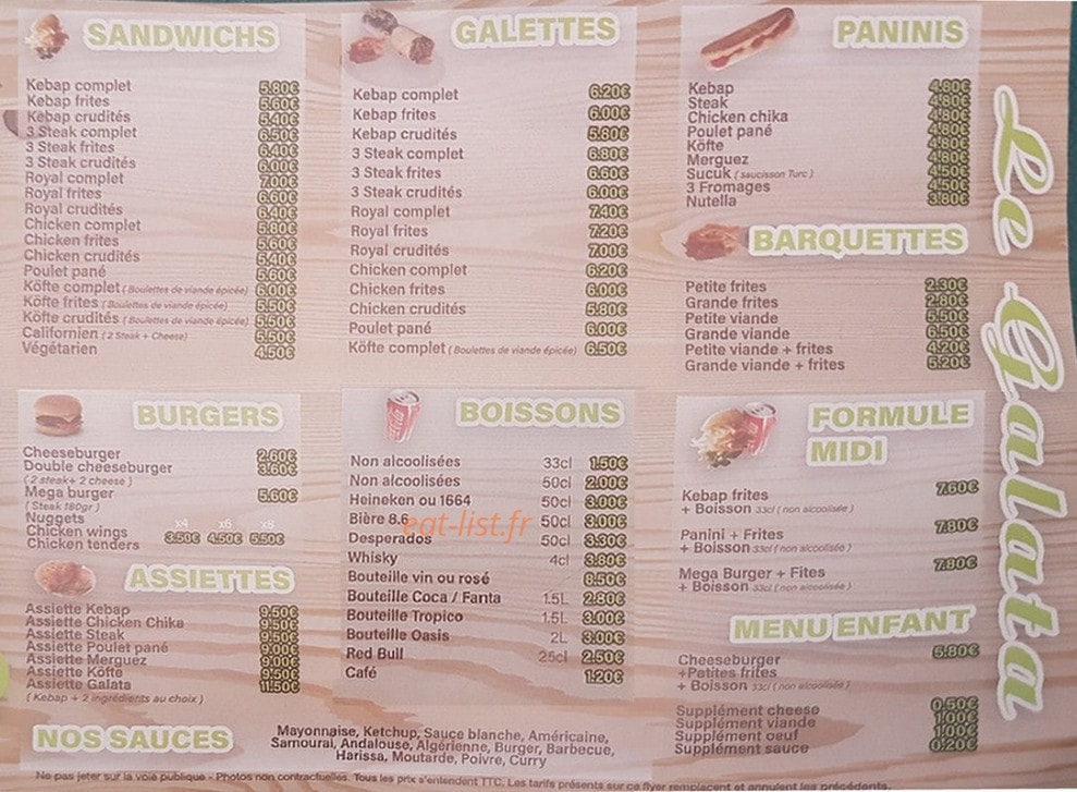 Le Galata — carte page 2