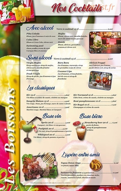 Le Quai — carte page 9