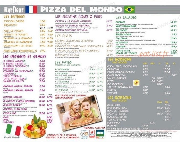 Pizza Del Mondo — carte page 4