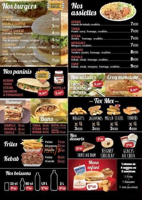 Oscars’ Food — carte page 4
